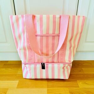 NWT VICTORIA’S SECRET CANVAS BEACH BAG TOTE